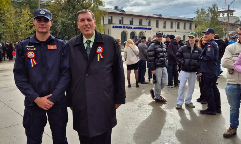 Jurământul tinerilor studenți ai Academiei de Poliție „A. I. CUZA”