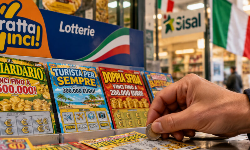 Fraudă de milioane de euro la loteria din Italia. Cinci foști angajați ar fi profitat de accesul la sistemele informatice pentru a câștiga premii uriașe