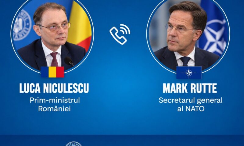 Luca Niculescu, discuție cu Mark Rutte. Îngrijorări privind amenințările de pe Flancul estic al NATO