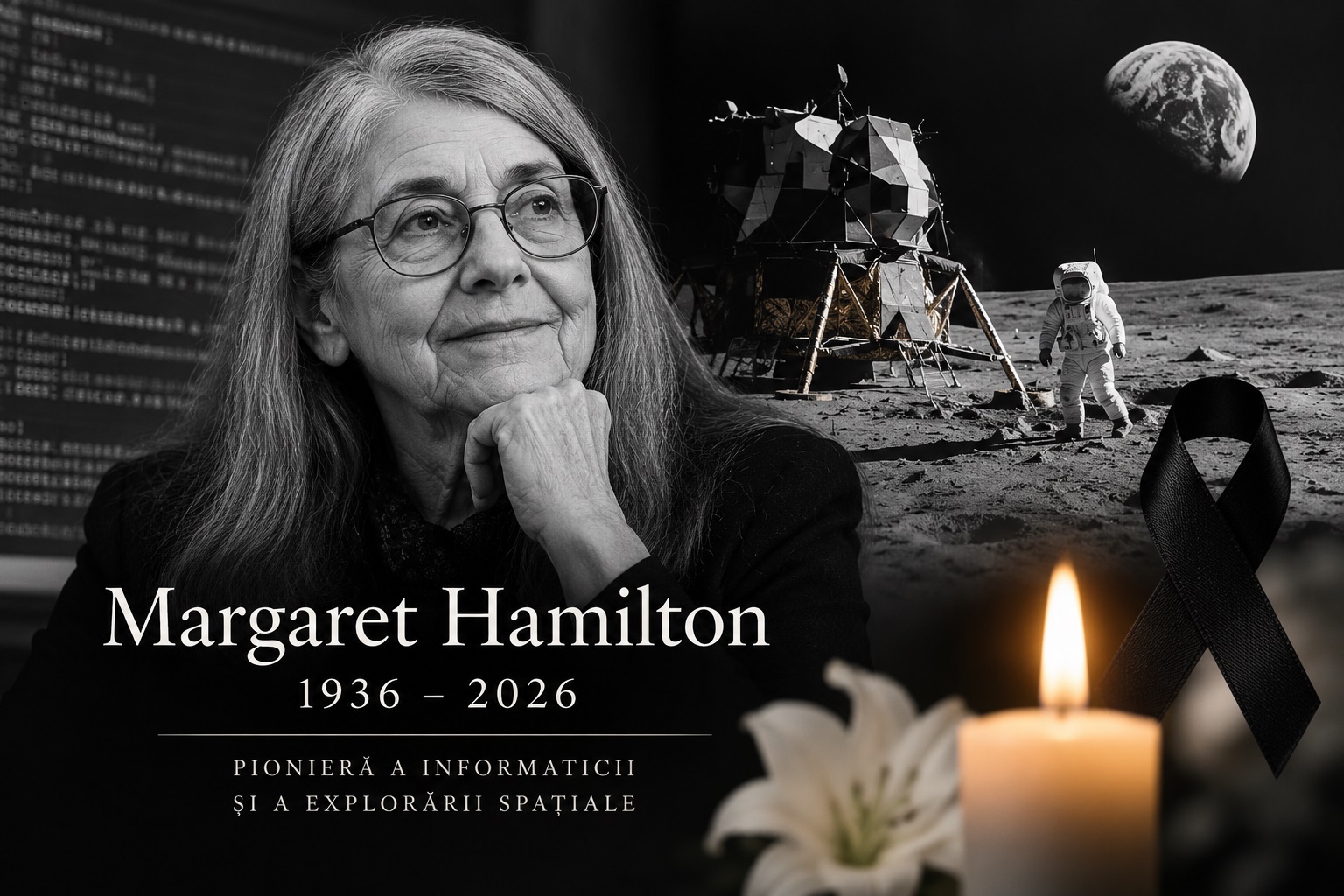A murit Margaret Hamilton, pioniera din spatele codului Apollo. Avea 90 de ani