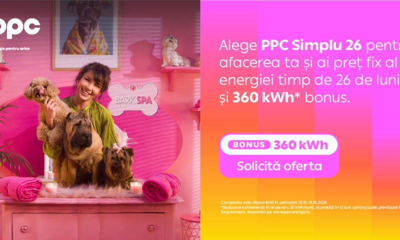 Preț fix pentru afacerile mici, pe o perioadă de 26 de luni prin PPC Simplu 26 și servicii de asistență cu oferta promoțională PPC Confort Promo