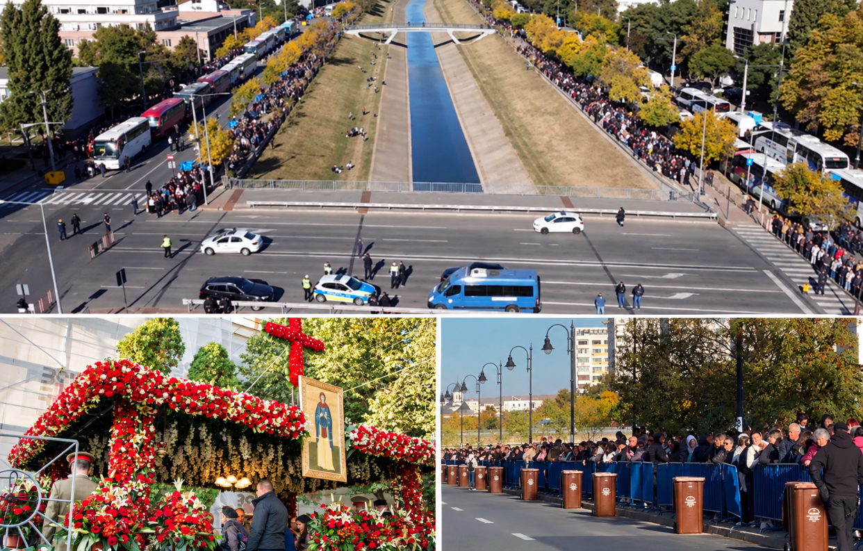 Pelerinajul de la Iași continuă. Mii de credincioși stau la rând pentru a se închina la moaștele Cuvioasei Parascheva
