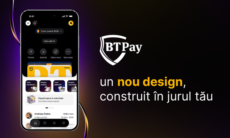 Banca Transilvania redesenează experiența BT Pay, pentru un ecosistem digital în continuă dezvoltare