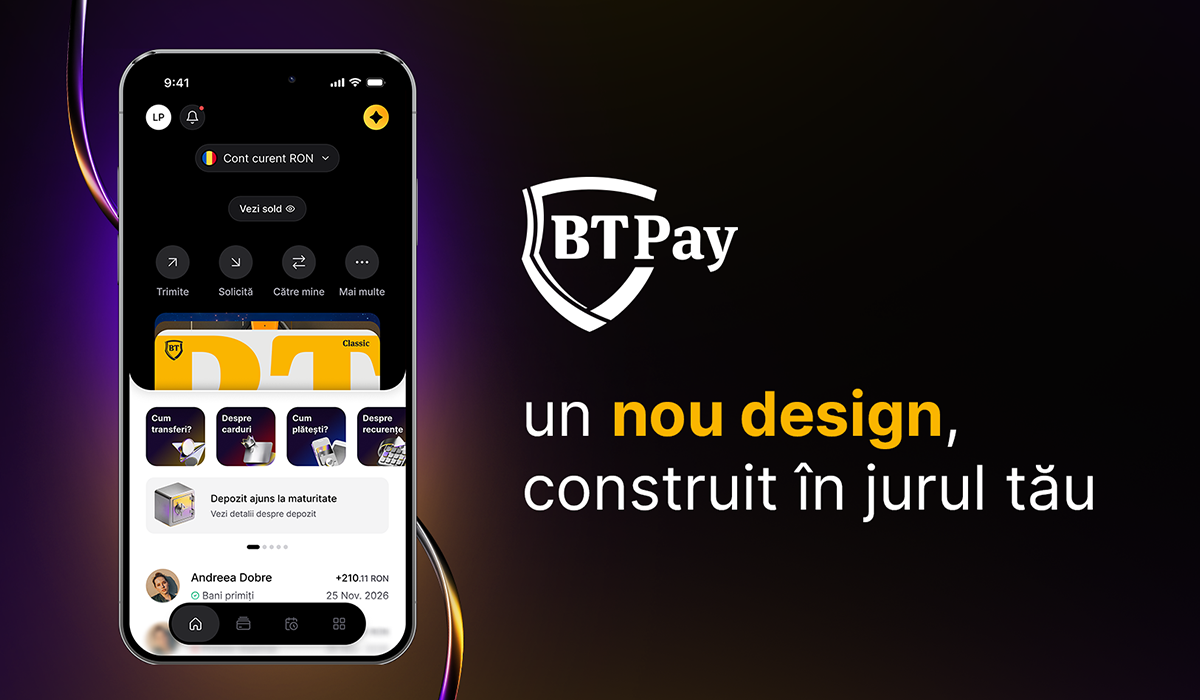 Banca Transilvania redesenează experiența BT Pay, pentru un ecosistem digital în continuă dezvoltare