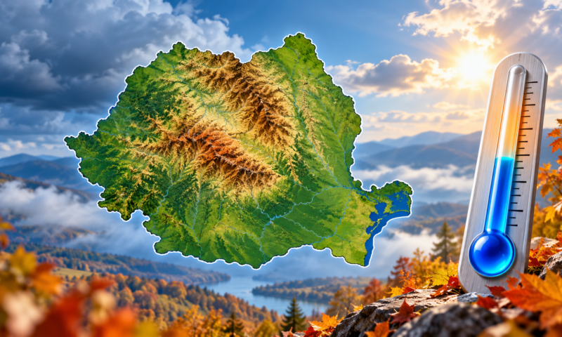 Prognoza meteo, 3 octombrie. Temperaturile scad până la -5 grade. Unde apare bruma