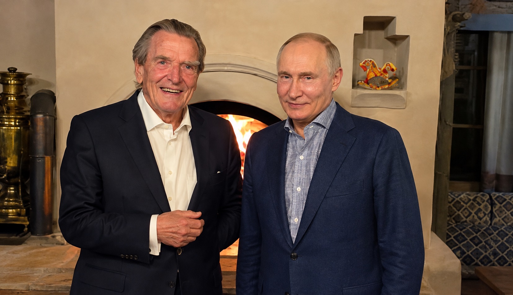 Fostul cancelar german, alături de Putin. Merz reacționează dur