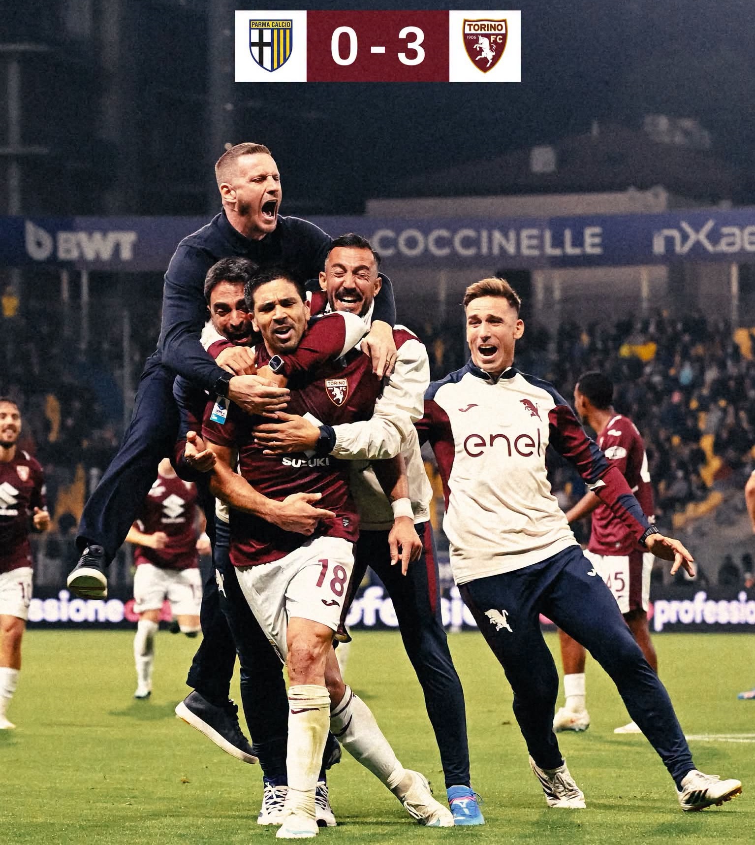 Torino, 3 - 0 acasă la Parma. Gol anulat de VAR