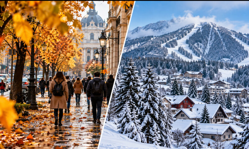 Când se instalează iarna în România. Urmează patru săptămâni cu temperaturi neobișnuit de scăzute
