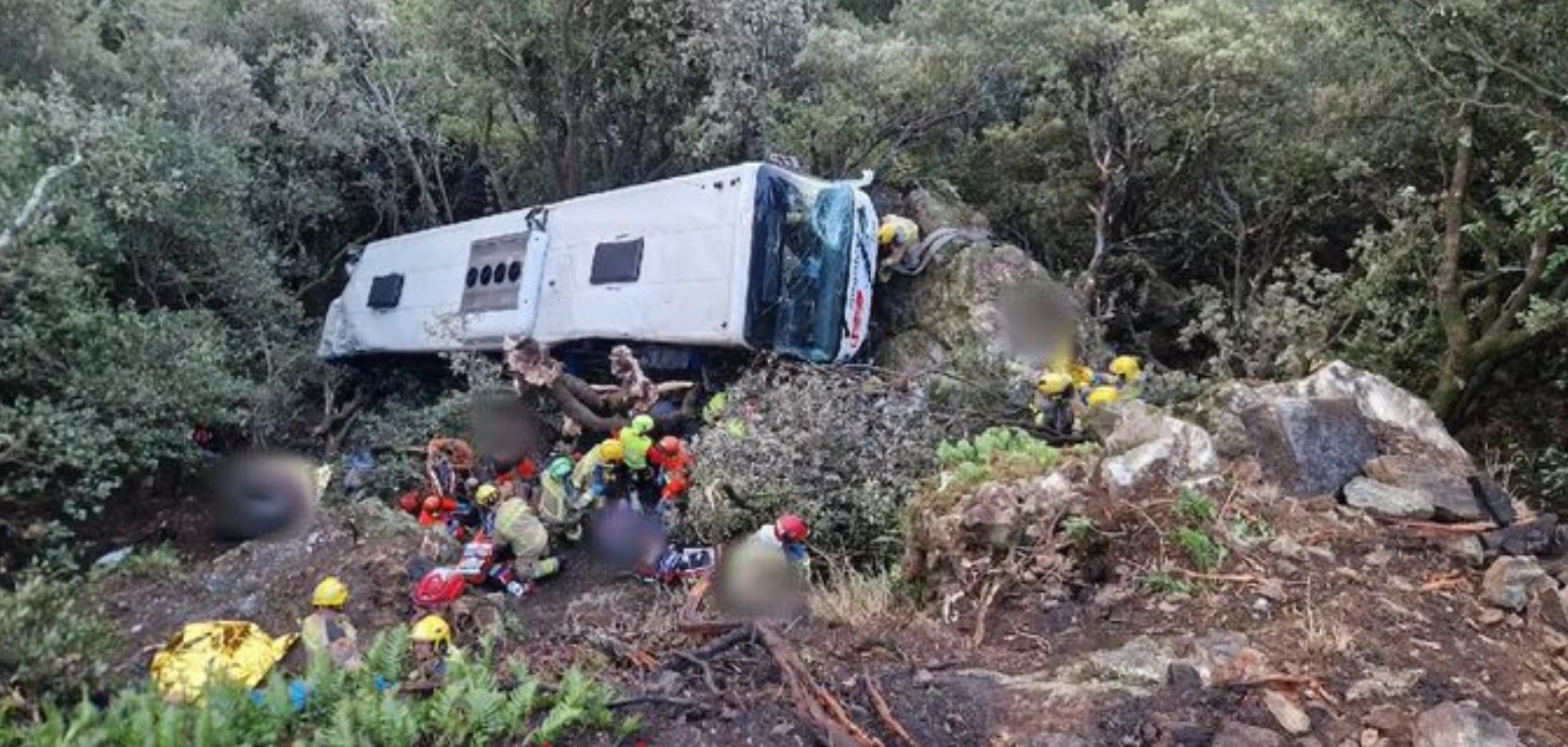83 de răniți după un accident cu autocarul în Spania. Șapte sunt în stare gravă