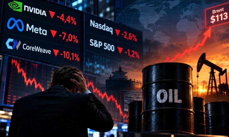 Bursele scad pe fondul temerilor legate de AI. Petrolul trece de 113 dolari