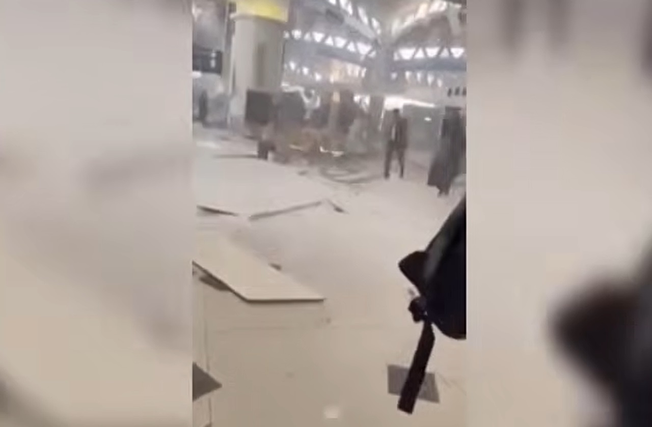 Atac la aeroportul din Riad / foto: captura video