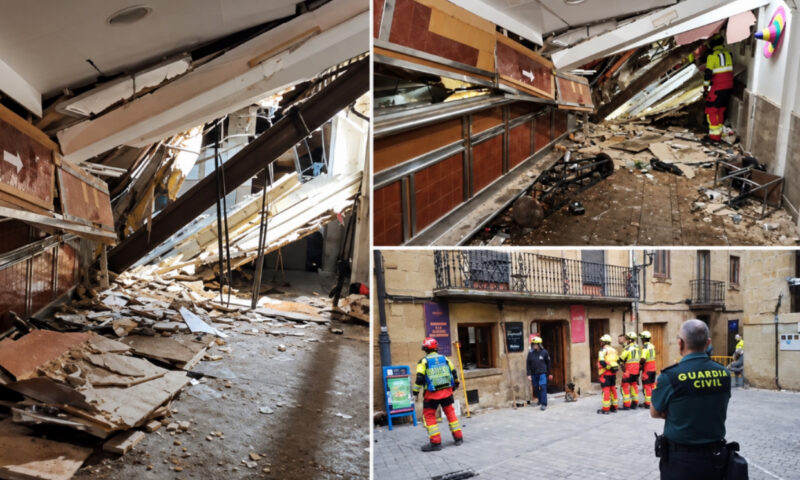 Tragedie evitată la limită în Spania. Un bar s-a prăbușit peste clienți, iar 11 persoane au fost rănite