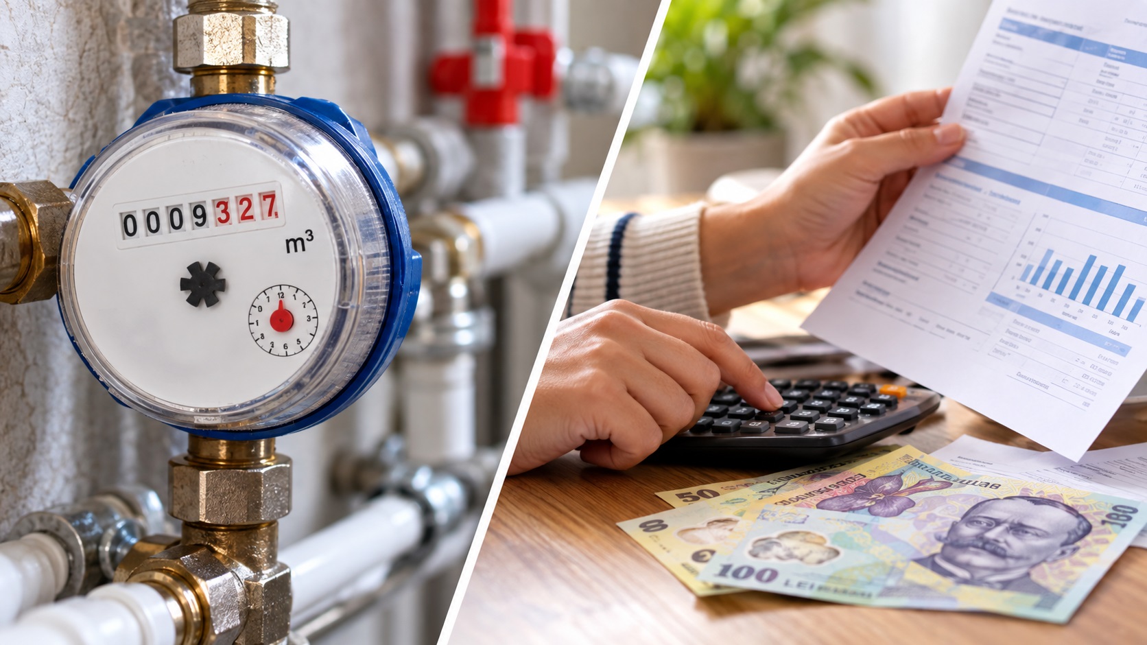 Consumul de apă nu bate mereu cu factura. De ce apar diferențele la întreținere