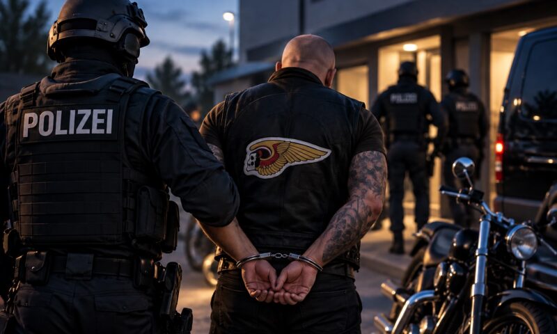 Percheziții în patru țări împotriva Hells Angels și a altor grupări