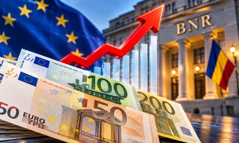 Record după record pentru euro. Noua valoare anunțată de BNR