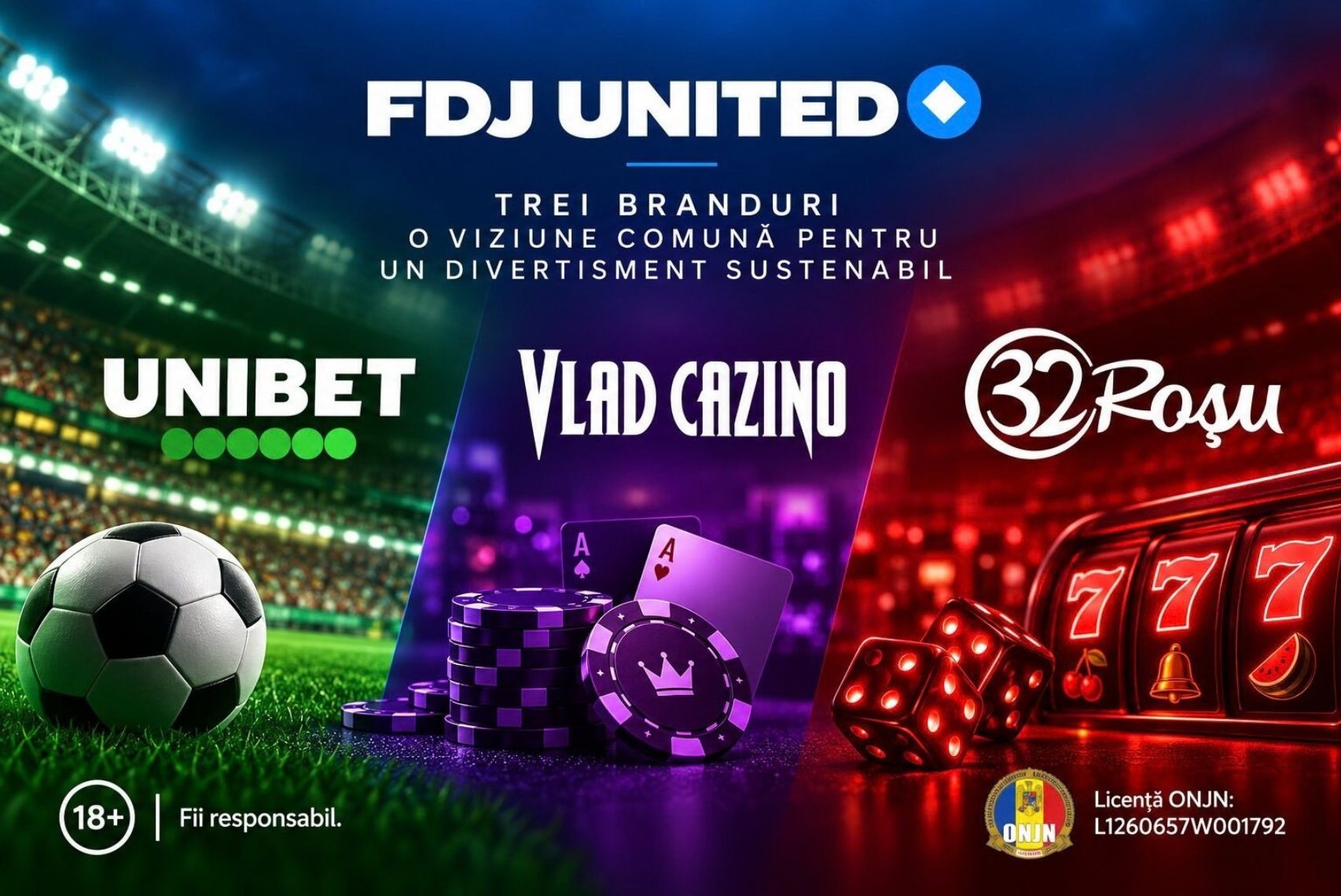 FDJ United continuă pe piața din România: licență ONJN pentru următorii 10 ani