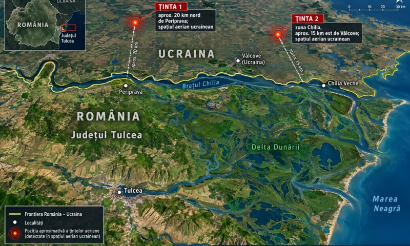 Două ținte aeriene, detectate lângă granița României. F-18 au decolat de la Mihail Kogălniceanu