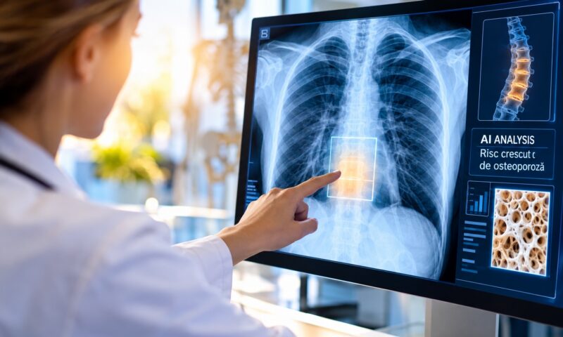 Inteligența artificială ar putea depista osteoporoza din radiografii toracice. Studiul a inclus peste 150.000 de persoane