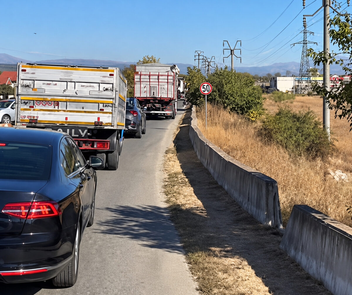 Proteste față de TollRo și scumpirea motorinei. Zeci de șoferi au ieșit pe străzile din Târgu Jiu și amenință cu blocaje