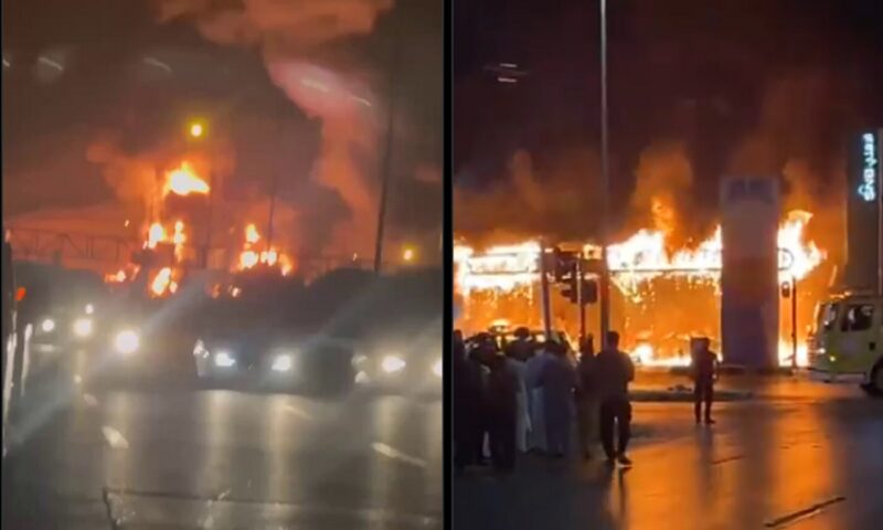 Teroriștii houthi revendică un atac asupra celei mai mari rafinării saudite. Un incendiu a fost semnalat lângă terminalul petrolier