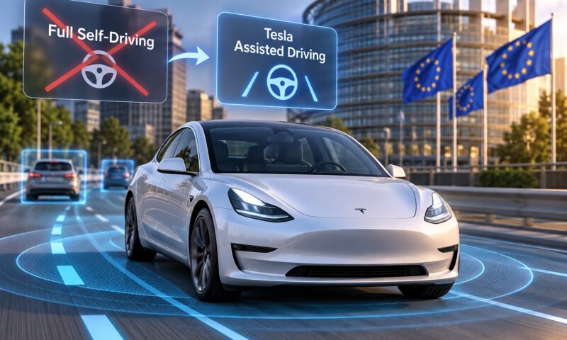 Tesla schimbă numele sistemului Full Self-Driving în Europa. Ce urmărește compania