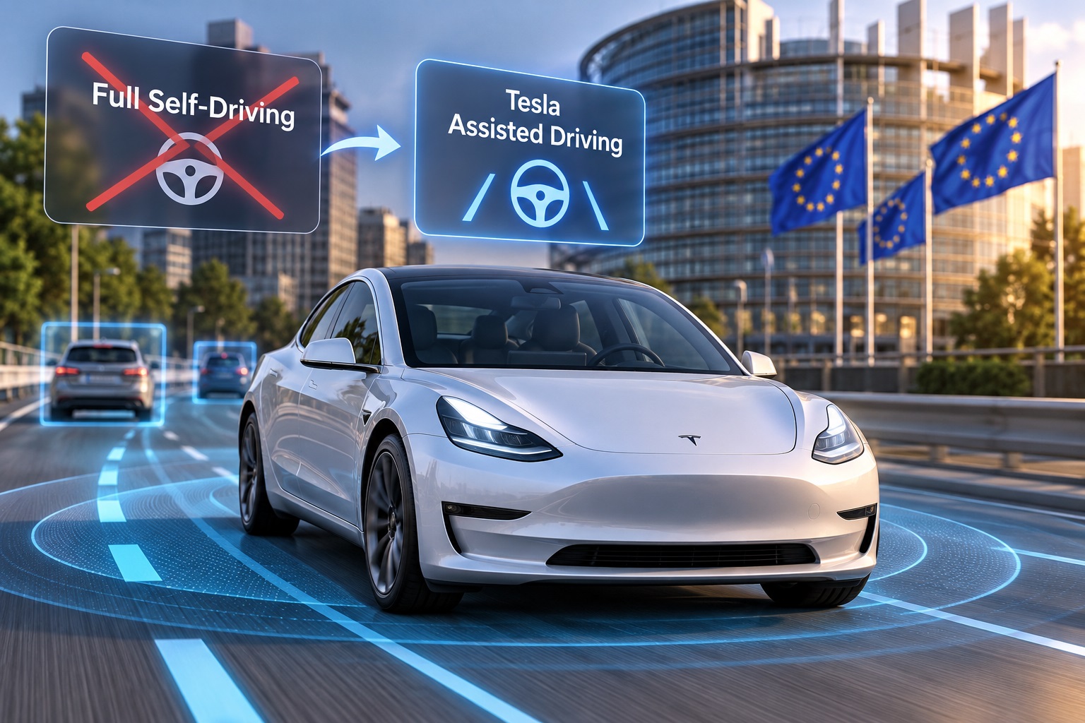 Tesla schimbă numele sistemului Full Self-Driving în Europa. Ce urmărește compania