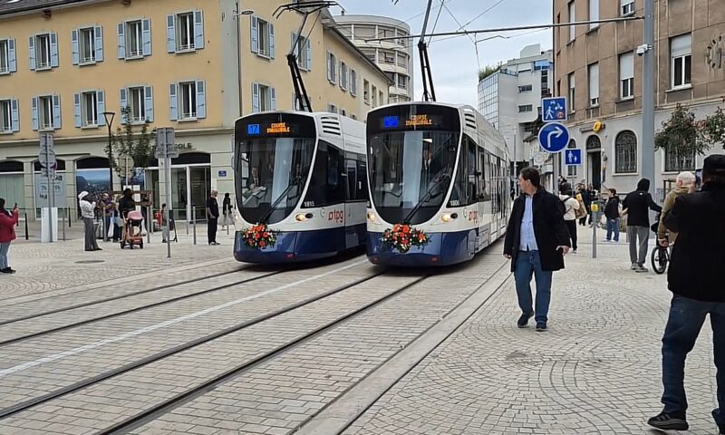 Un tramvai leagă Elveția de Franța. Traseul a fost extins cu 1,2 kilometri