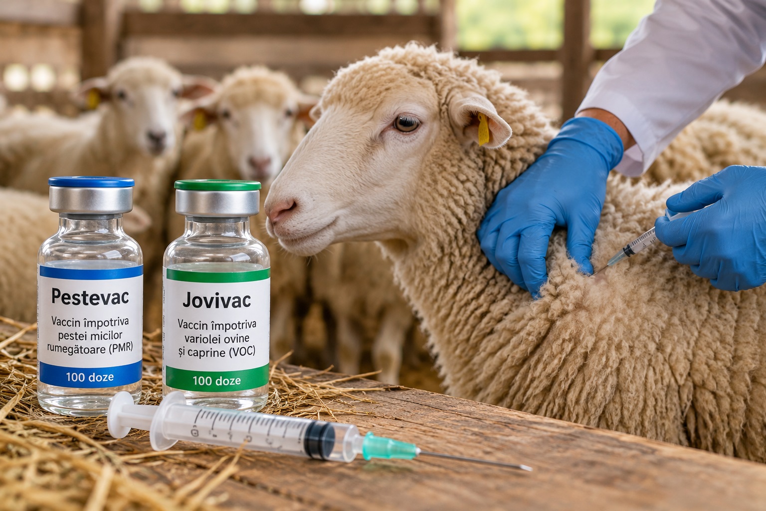 România primește 1,1 milioane de doze de vaccin pentru ovine. Comisia Europeană donează serurile